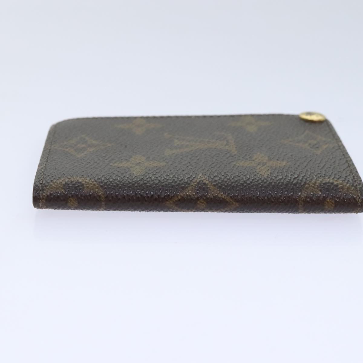 LOUIS VUITTON Monogram Porte Cartes Credit Pression Case M60937 LV Auth fm3852