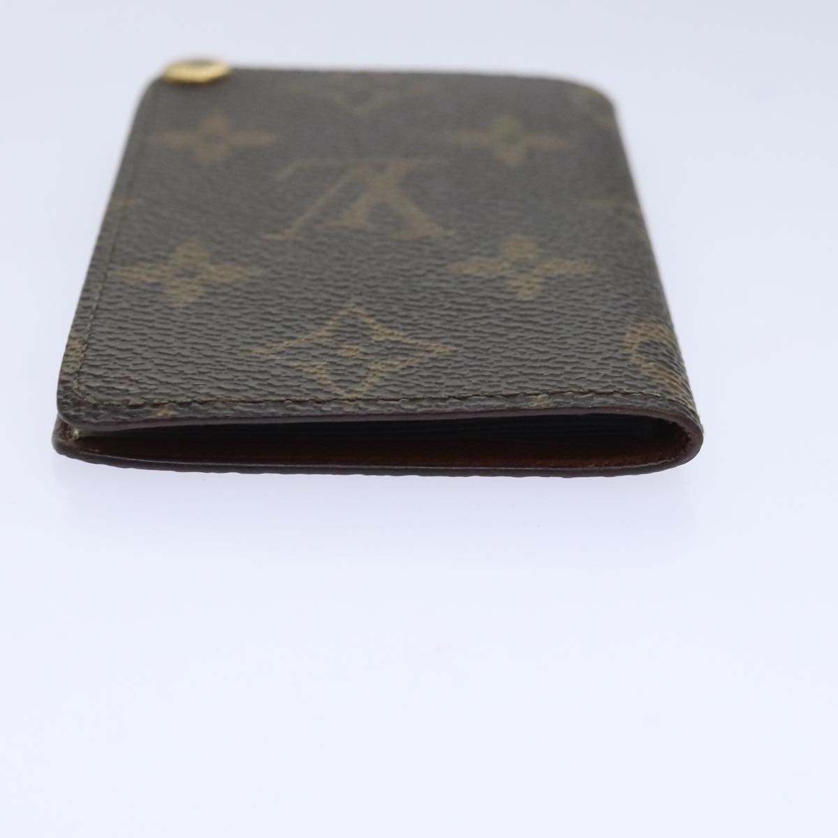 LOUIS VUITTON Monogram Porte Cartes Credit Pression Case M60937 LV Auth fm3852