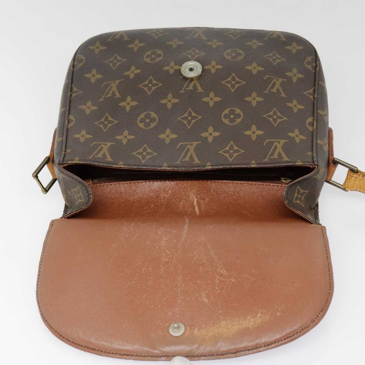 LOUIS VUITTON Monogram Saint Cloud GM Shoulder Bag M51242 LV Auth fm3856