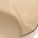 CELINE Tote Bag Canvas Leather Beige Silver Auth fm3874-15