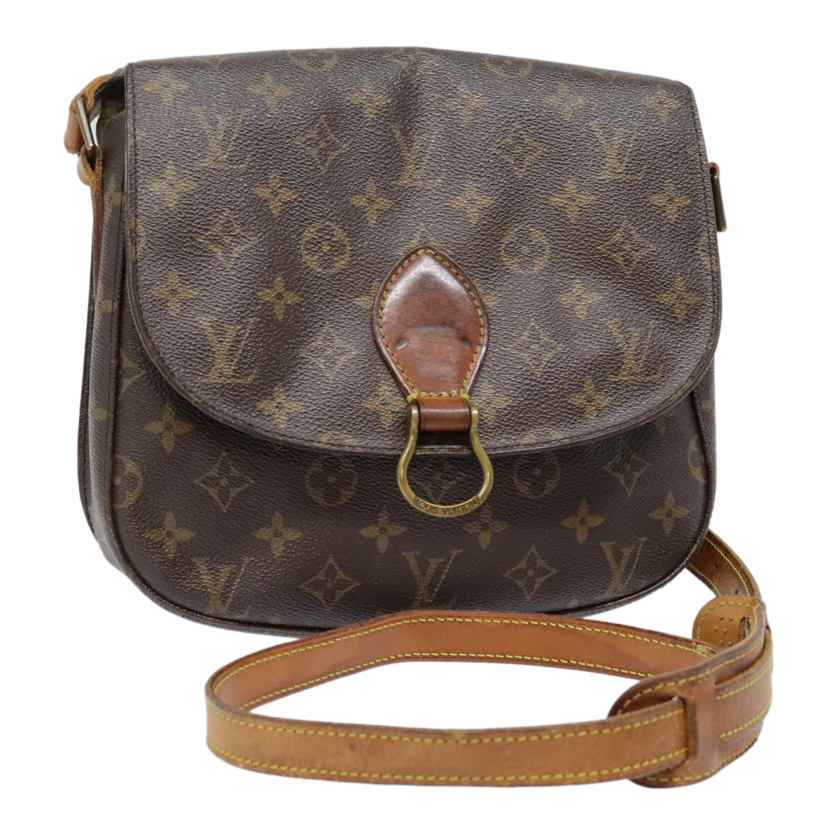 LOUIS VUITTON Monogram Saint Cloud GM Shoulder Bag M51242 LV Auth fm3884