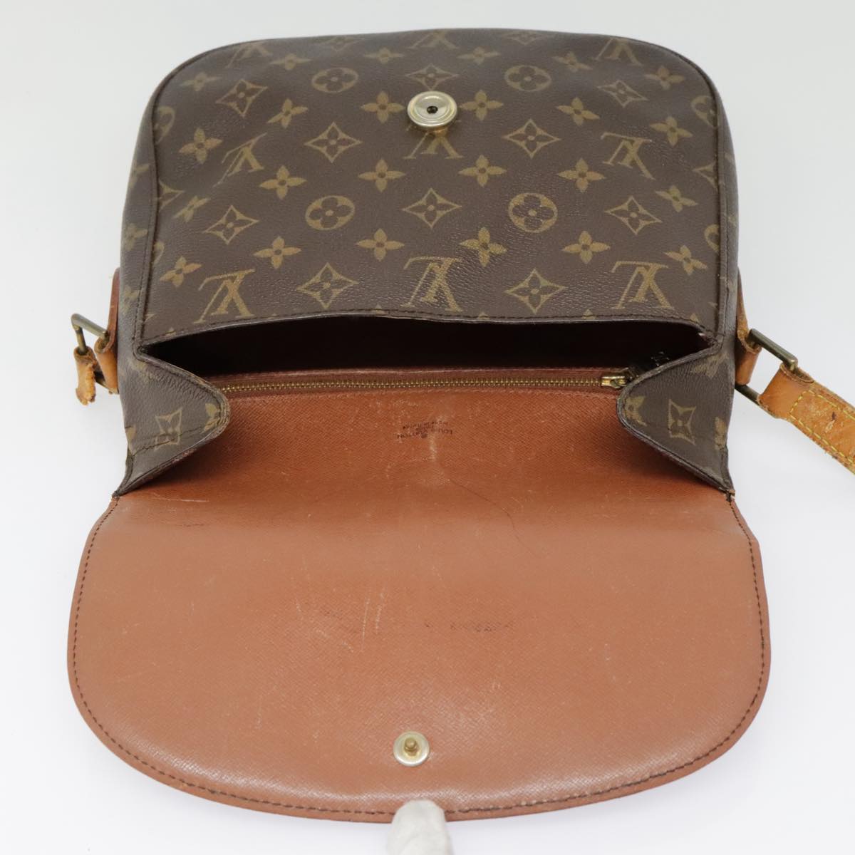 LOUIS VUITTON Monogram Saint Cloud GM Shoulder Bag M51242 LV Auth fm3884