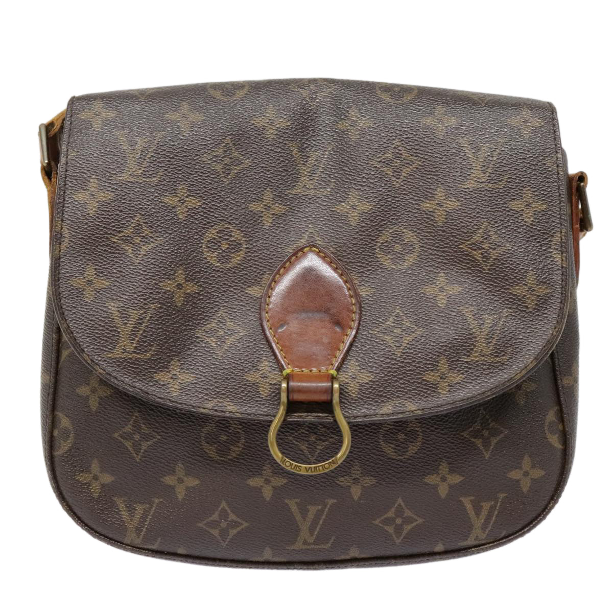 LOUIS VUITTON Monogram Saint Cloud GM Shoulder Bag M51242 LV Auth fm3884