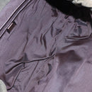 FENDI Tote Bag Corduroy Khaki Auth fm3899-10