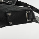 GUCCI New Jackie GG Canvas Shoulder Bag Black Silver 110291 Auth fm3912-17