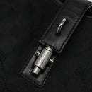 GUCCI New Jackie GG Canvas Shoulder Bag Black Silver 110291 Auth fm3912-10