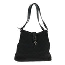 GUCCI New Jackie GG Canvas Shoulder Bag Black Silver 110291 Auth fm3912-1