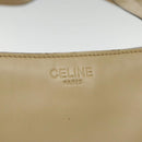 CELINE Tote Bag Leather Beige Gold Auth fm3933-17