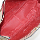 CELINE Tote Bag Leather Beige Gold Auth fm3933-11