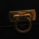 Salvatore Ferragamo Shoulder Bag Leather 2way Black Gold Auth fm3947-18