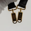 Salvatore Ferragamo Shoulder Bag Leather 2way Black Gold Auth fm3947-27