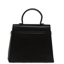Salvatore Ferragamo Shoulder Bag Leather 2way Black Gold Auth fm3947-2