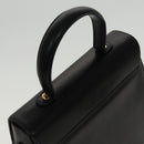 Salvatore Ferragamo Shoulder Bag Leather 2way Black Gold Auth fm3947-7