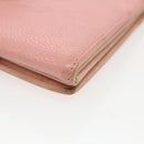 CHANEL COCO Mark Wallet Caviar Skin Pink Gold CC Auth fm3962-14