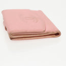 CHANEL COCO Mark Wallet Caviar Skin Pink Gold CC Auth fm3962-5