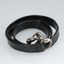 GUCCI Hand Bag Enamel 2way Black Silver 000 1013 0504 Auth fm3966-20