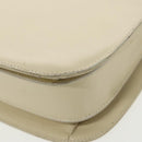 GUCCI Shoulder Bag Leather White Silver 001 2046 1719 Auth fm3967-15