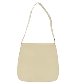 GUCCI Shoulder Bag Leather White Silver 001 2046 1719 Auth fm3967 - 0