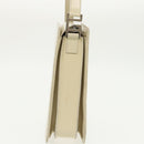 GUCCI Shoulder Bag Leather White Silver 001 2046 1719 Auth fm3967-4