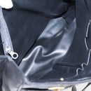 BALLY Chain Shoulder Bag Leather Black Gold Auth fm3969-21