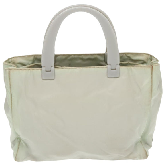 PRADA Hand Bag Nylon Gray Auth fm3988