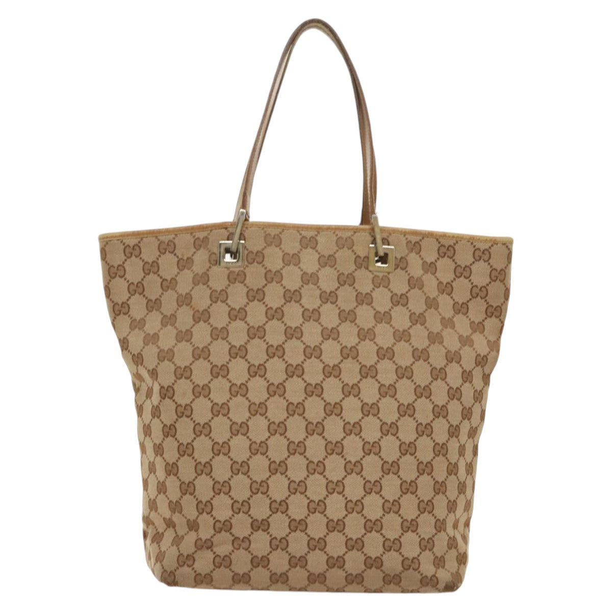 GUCCI GG Canvas Tote Bag Beige Gold 002 1098 3444 Auth fm4010 - 0