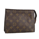 LOUIS VUITTON Monogram Poche Toilette 19 Pouch M47544 LV Auth fm4027-1