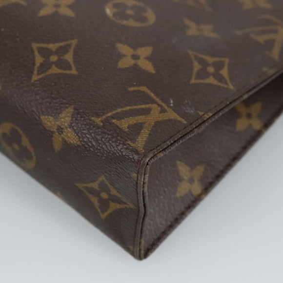 LOUIS VUITTON Monogram Poche Toilette 19 Pouch M47544 LV Auth fm4027