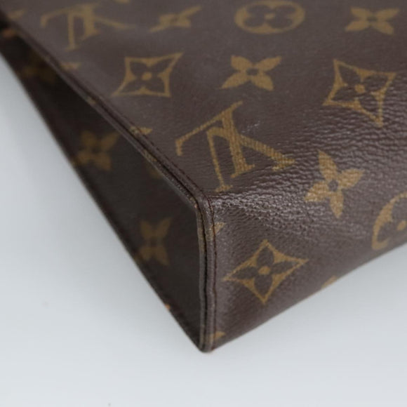 LOUIS VUITTON Monogram Poche Toilette 19 Pouch M47544 LV Auth fm4027