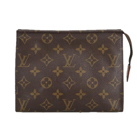 LOUIS VUITTON Monogram Poche Toilette 19 Pouch M47544 LV Auth fm4027