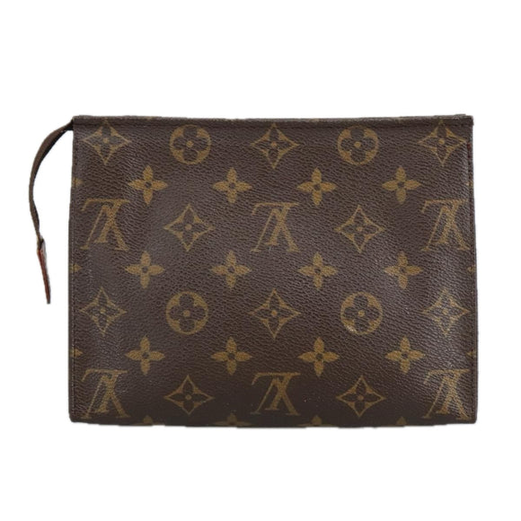 LOUIS VUITTON Monogram Poche Toilette 19 Pouch M47544 LV Auth fm4027