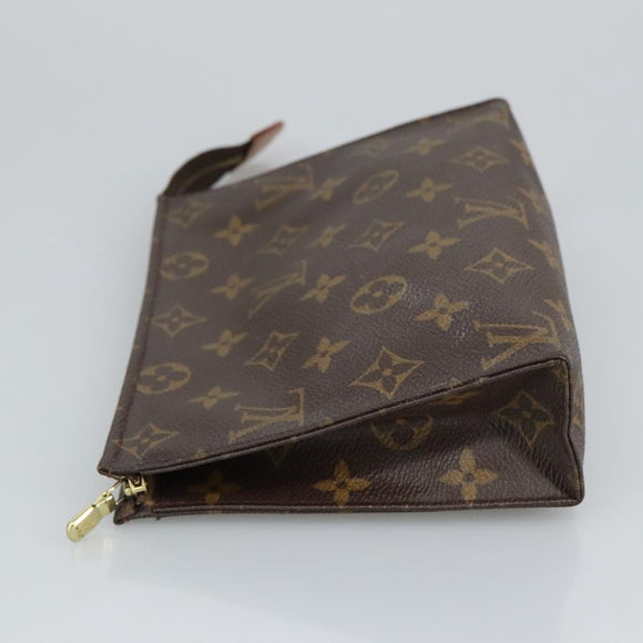 LOUIS VUITTON Monogram Poche Toilette 19 Pouch M47544 LV Auth fm4027