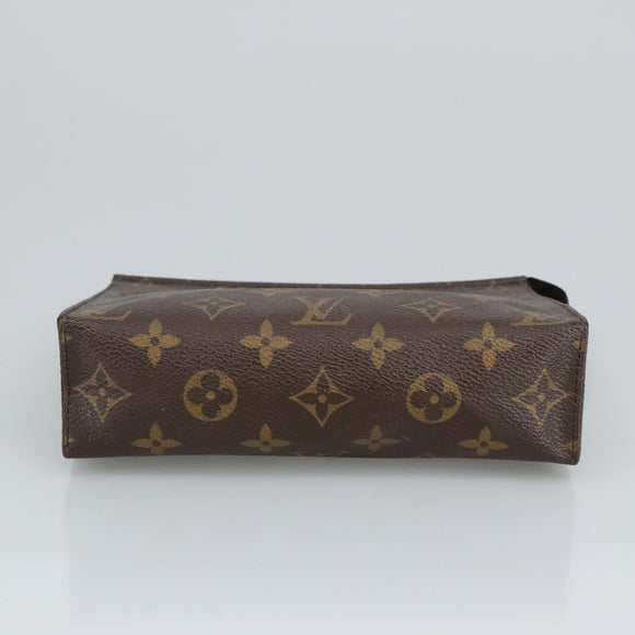 LOUIS VUITTON Monogram Poche Toilette 19 Pouch M47544 LV Auth fm4027