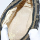 FENDI Zucca Canvas Pouch Brown Black Auth fm4029-9