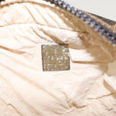 FENDI Zucca Canvas Pouch Brown Black Silver Auth fm4030-9