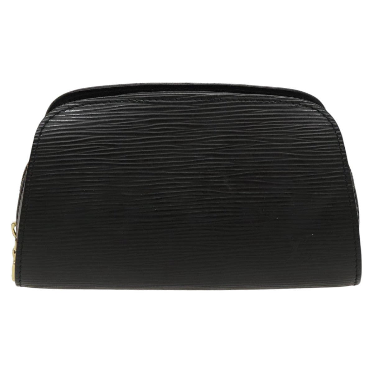 LOUIS VUITTON Epi Dauphine PM Pouch Black M48442 LV Auth fm4038