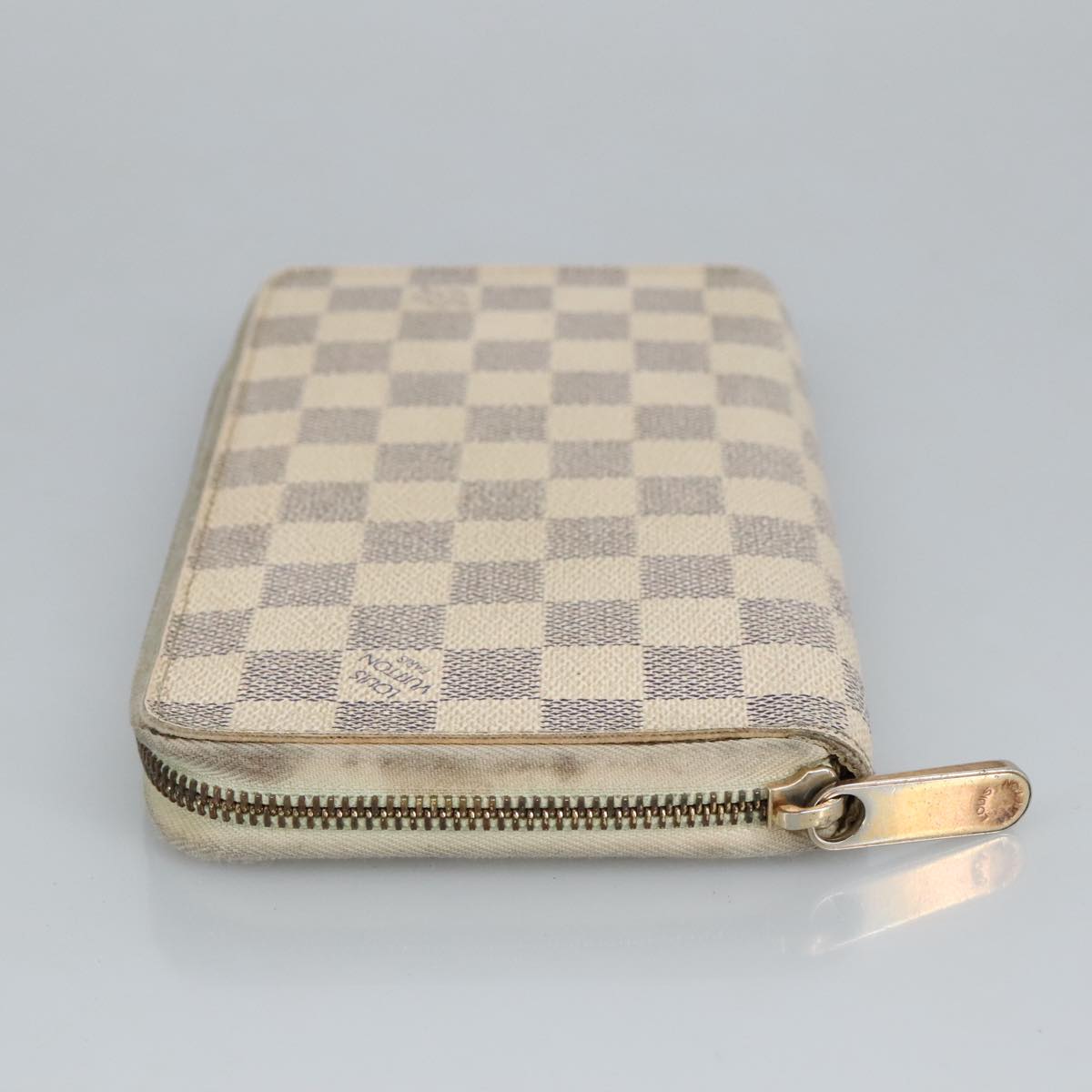 LOUIS VUITTON Damier Azur Zippy Organizer Long Wallet N60012 LV Auth fm4041