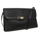 Christian Dior Honeycomb Canvas Shoulder Bag PVC Leather Black Gold Auth fm4057-1