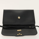 Christian Dior Honeycomb Canvas Shoulder Bag PVC Leather Black Gold Auth fm4057-10