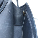 Christian Dior Honeycomb Canvas Shoulder Bag PVC Leather Black Gold Auth fm4057-12