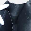 Christian Dior Honeycomb Canvas Shoulder Bag PVC Leather Black Gold Auth fm4057-19