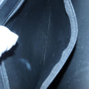 Christian Dior Honeycomb Canvas Shoulder Bag PVC Leather Black Gold Auth fm4057-21