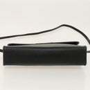 Christian Dior Honeycomb Canvas Shoulder Bag PVC Leather Black Gold Auth fm4057-5