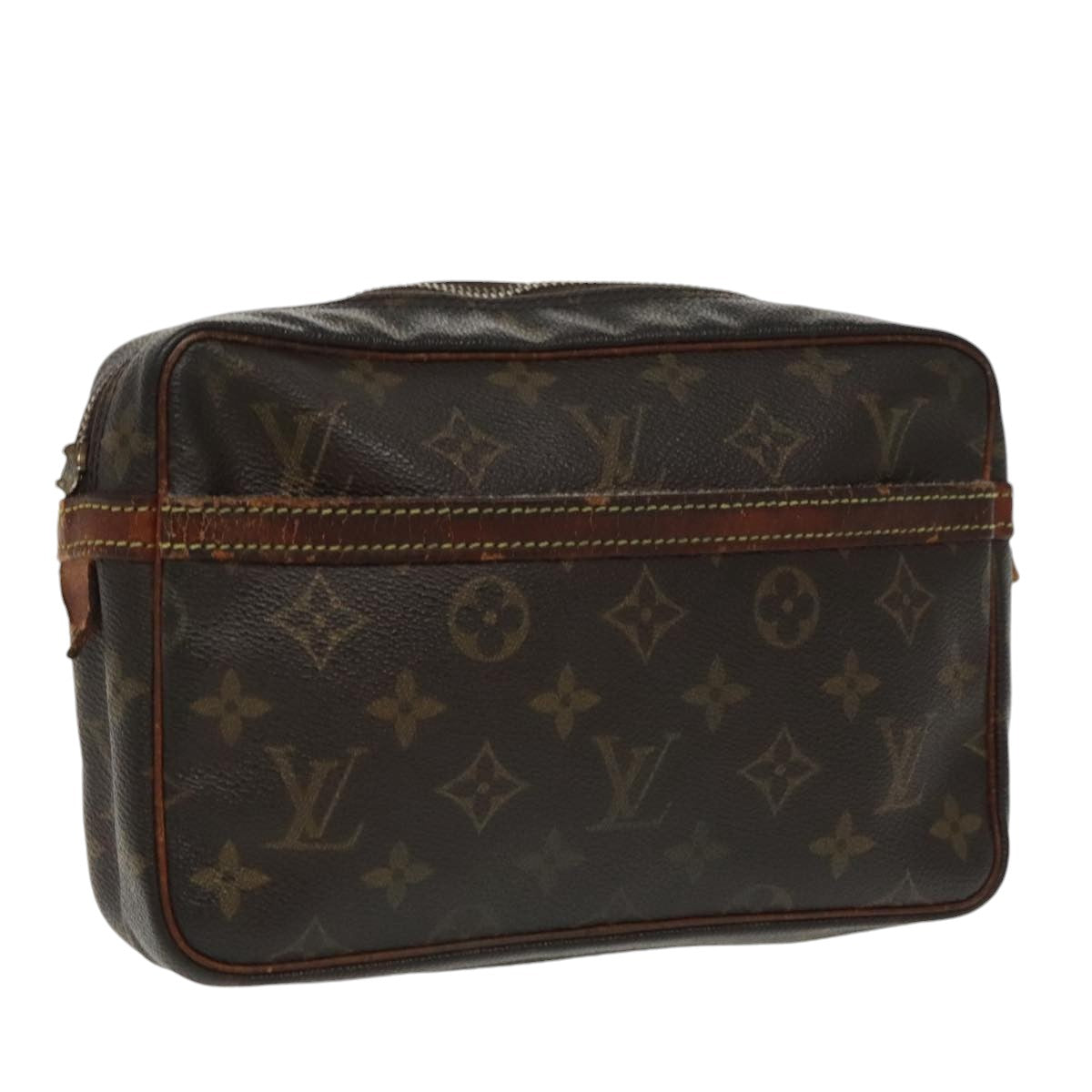 LOUIS VUITTON Monogram Compiegne 23 Clutch Bag M51847 LV Auth fm4083