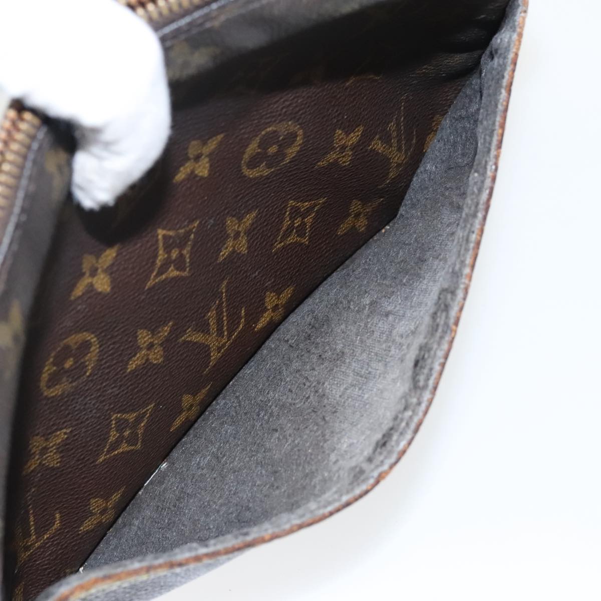 LOUIS VUITTON Monogram Compiegne 23 Clutch Bag M51847 LV Auth fm4083