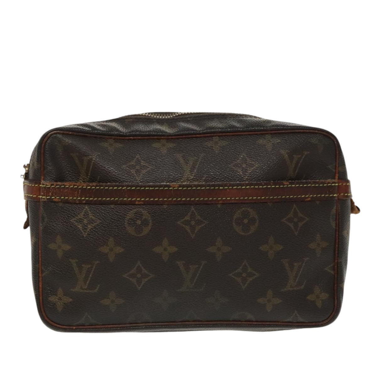 LOUIS VUITTON Monogram Compiegne 23 Clutch Bag M51847 LV Auth fm4083