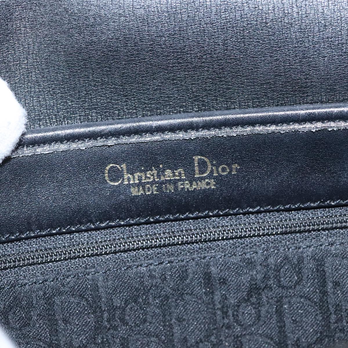 Christian Dior Trotter Canvas Shoulder Bag Black Auth fm4094