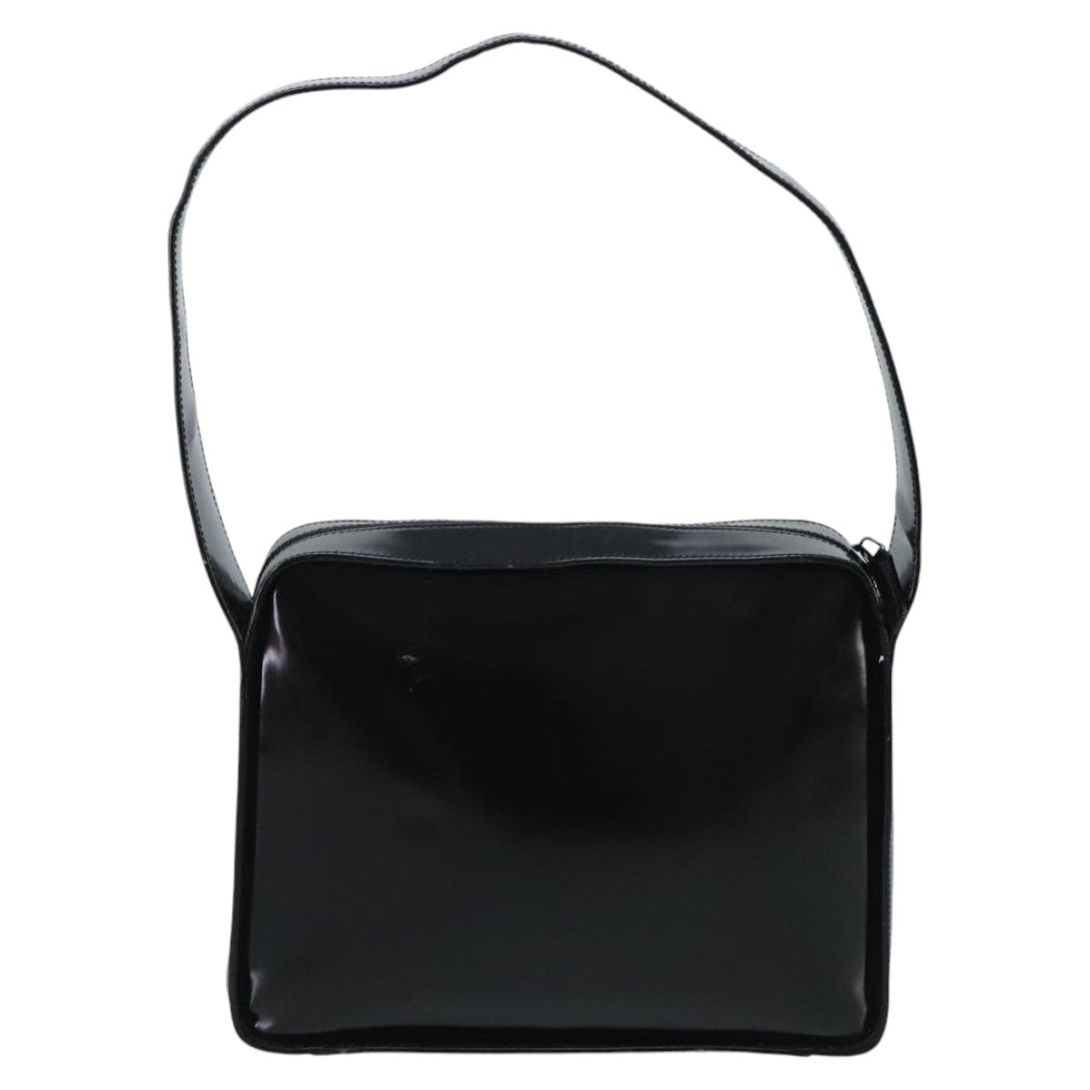 GUCCI Shoulder Bag Enamel Black 001 3032 Auth fm4101 - 0