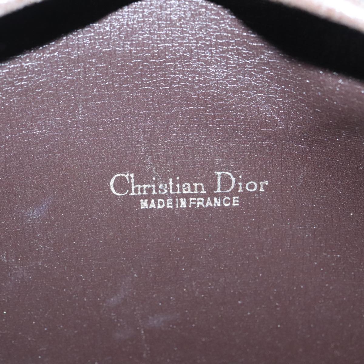 Christian Dior Shoulder Bag Nylon Gold Brown Auth fm4105