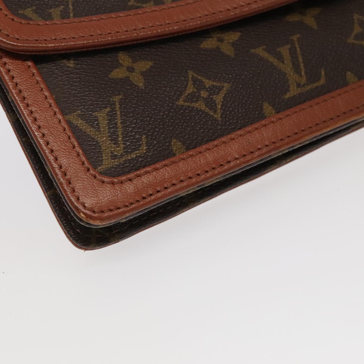 LOUIS VUITTON Monogram Pochette Dam GM Clutch Bag M51810 LV Auth fm4119